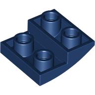 Lego Brick Curved Inverted 2 x 2 x 2/3 / Dark Blue