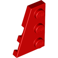 Lego Wedge Plate 3 x 2 Left / Red