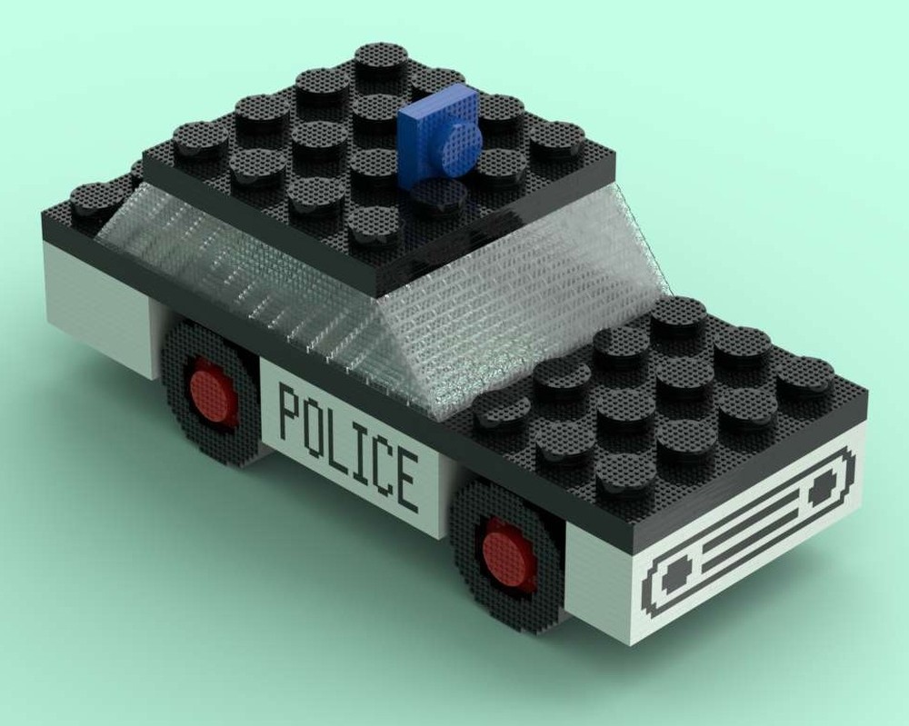 Lego Supersized Scale Classic Town Police Car (No.611)