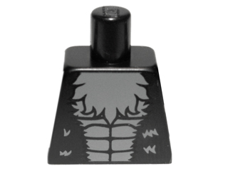 Lego Torso Bat with Dark Bluish Gray Fur Pattern