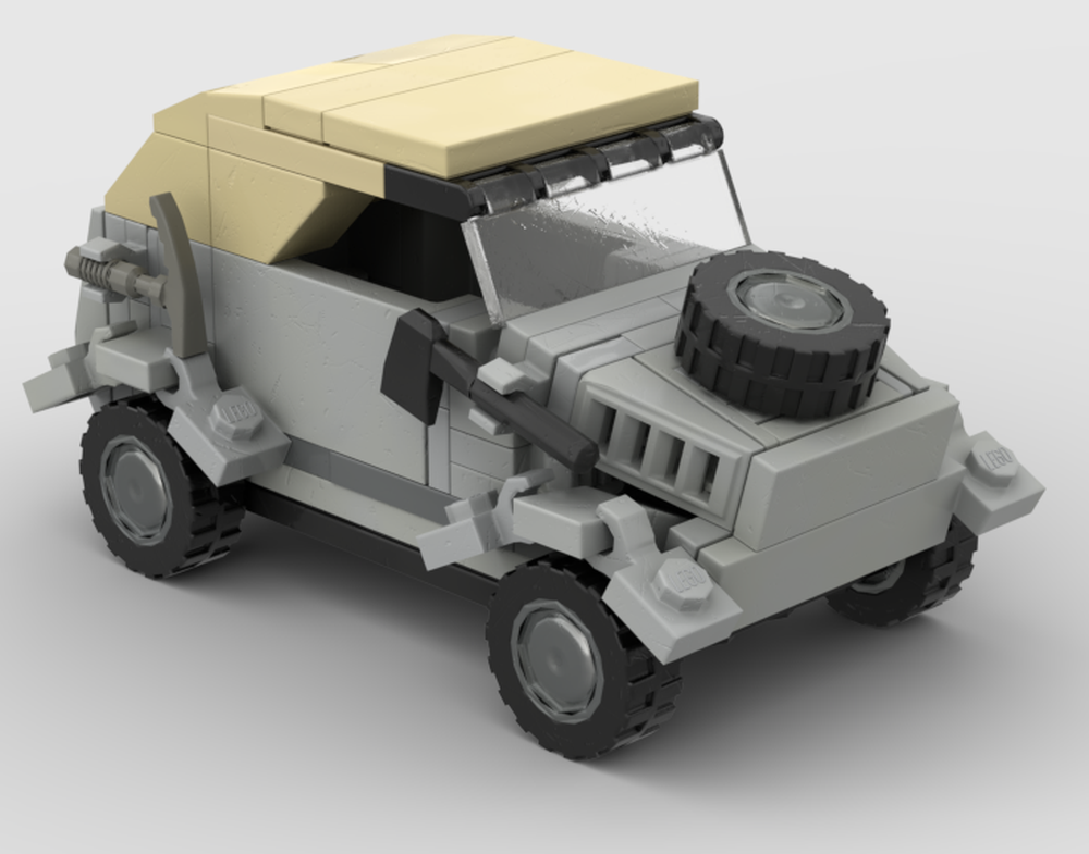 Lego Kübelwagen (WW2) VW Typ 82 [minifigure scale]