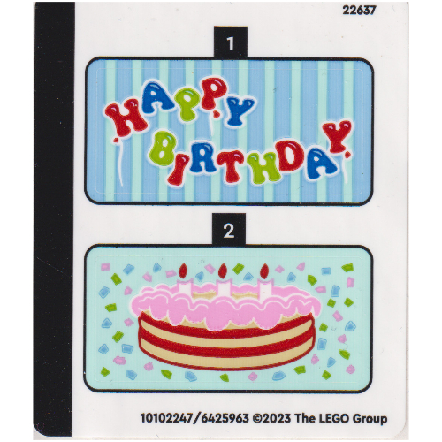 Lego Sticker Sheet for Set 40584-1 / [No Color/Any Color]