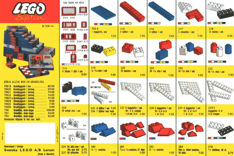 Lego 1963 Swedish (B-158-sv.)
