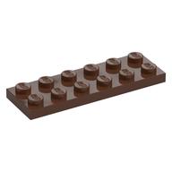 Lego Plate 2 x 6 / Brown