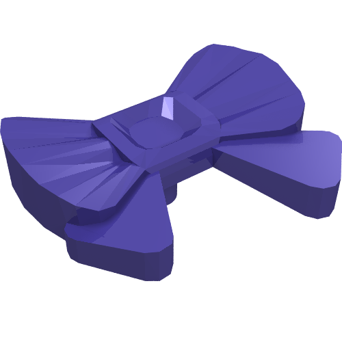 Lego Headwear Accessory Bow with Pin / Dark Purple