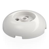 Lego Brick Round 4 x 4 Dome Top with Round 2 x 2 Recessed, 4 Studs / White