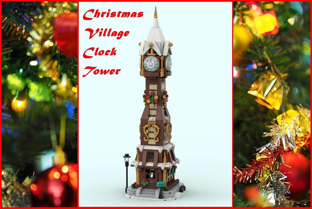 Lego Christmas Village Clock Tower