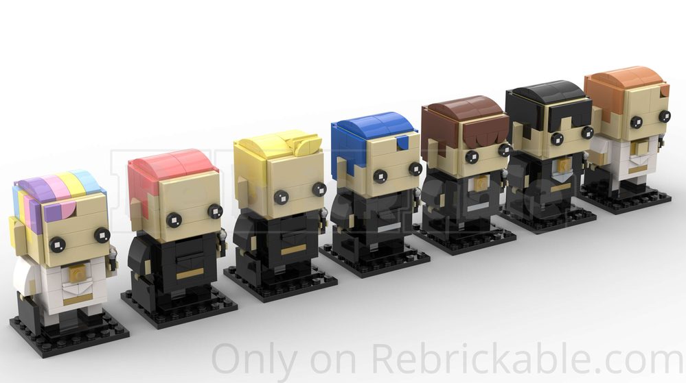 Lego K POP BTS 's Butter song singers BrickHeadz