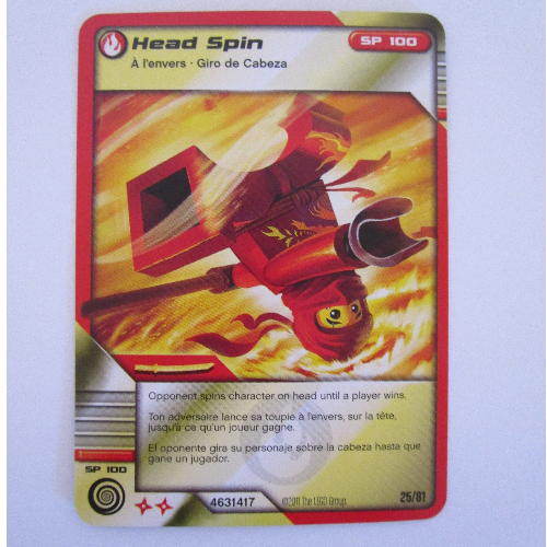 Lego Trading Card, Ninjago Deck #1: 25 - Head Spin - International Version