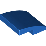 Lego Brick Curved 2 x 2 x 2/3 / Blue