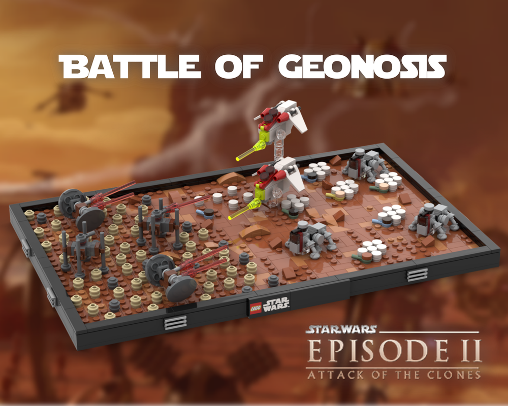 Lego Battle of Geonosis diorama