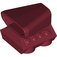 Lego Engine / Air Scoop 2 x 2 / Dark Red