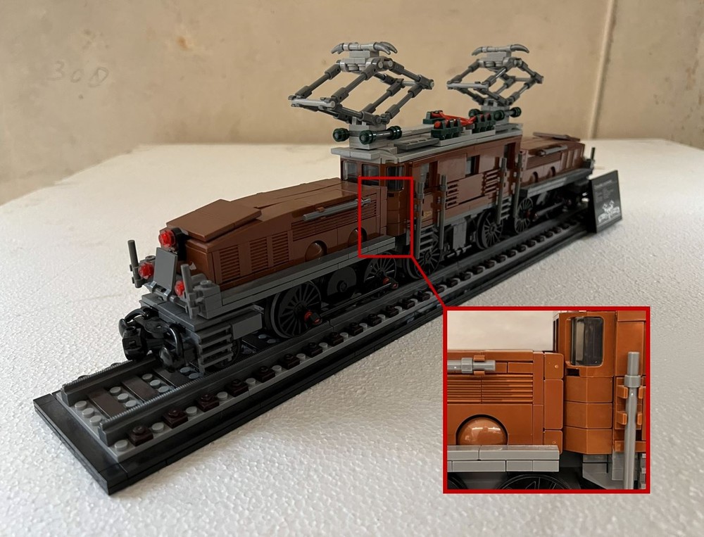 Lego 10277 - Crocodile Locomotive - No Gap MOD