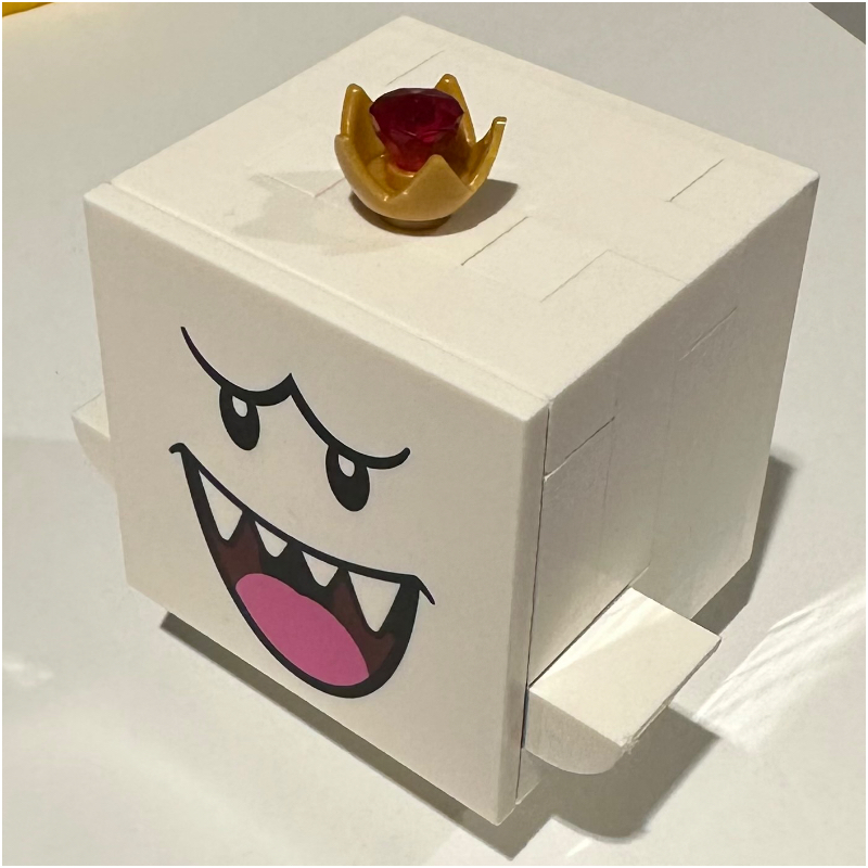 Lego King Boo - Dark Pink Tongue