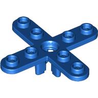 Lego Propeller 4 Blade 5 Diameter with Rounded Ends, Open Hub / Blue