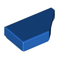 Lego Tile 1 x 2 with Stud Notch Right / Blue