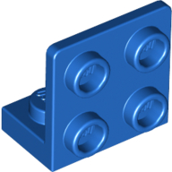Lego Bracket 1 x 2 - 2 x 2 Inverted / Blue