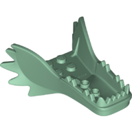 Lego Creature Body Part, Dragon Head Lower Jaw with Fangs and Spikes (Ninjago)