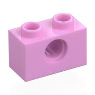 Lego Technic Brick 1 x 2 [1 Pin Hole] / Bright Pink