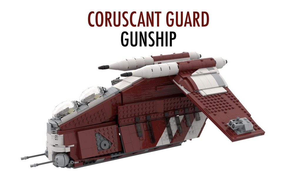 Lego Larger Coruscant Guard Gunship - 2013 Scale