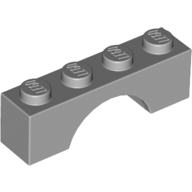 Lego Brick Arch 1 x 4 / Light Bluish Gray