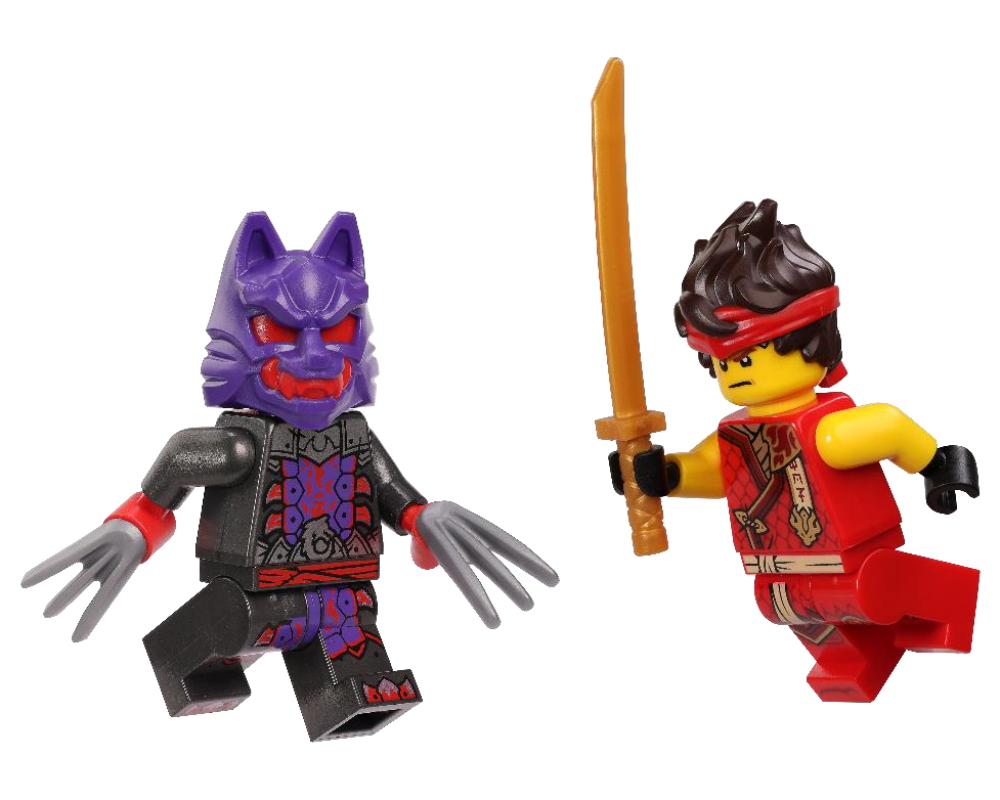 Lego Kai vs. Wolf Mask
