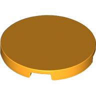 Lego Tile Round 3 x 3 / Bright Light Orange
