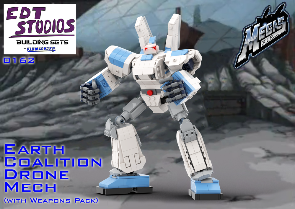 Lego Earth Coalition Drone Mech (with Weapons Pack)