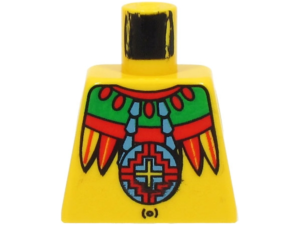 Lego Torso Adventurers Jungle Necklace, Feathers, Navel Pattern (Achu)