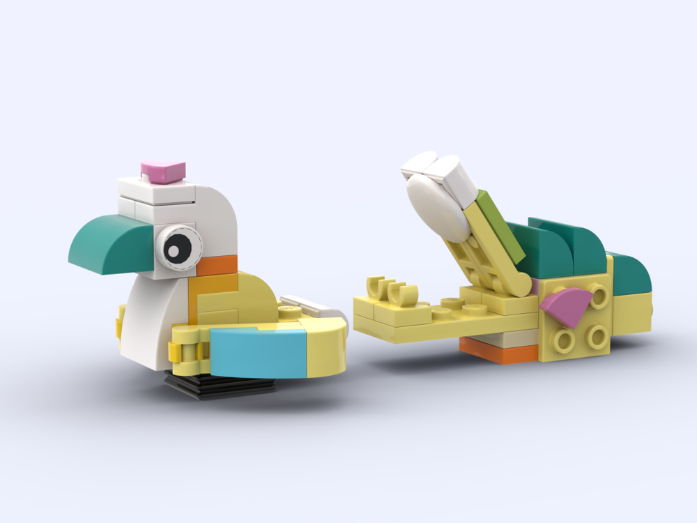 Lego A bird and a crocodile