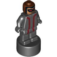 Lego Minifig Trophy Statuette, Hawkeye Print / Black