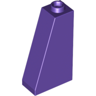 Lego Brick Sloped 75° 2 x 1 x 3 with Hollow Stud / Dark Purple