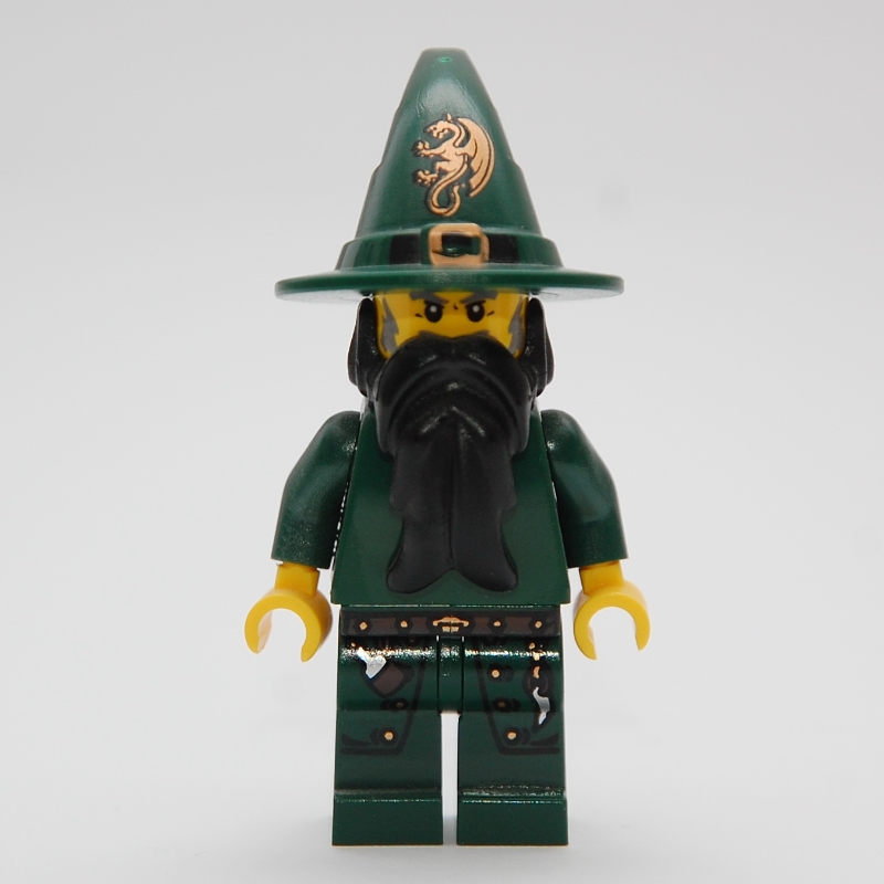 Lego Wizard (Kingdoms) - Dark Green, no Cape