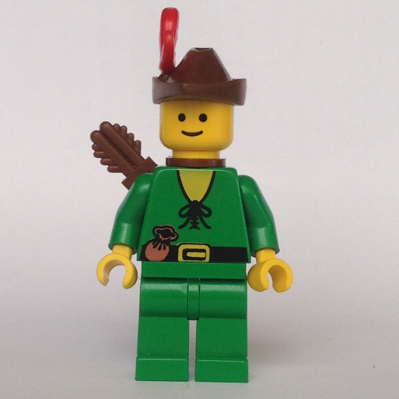 Lego Forestman Archer (Forestmen) - Yellow, Red Plume