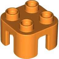 Lego Duplo Chair with no Back / Stool / Orange