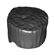 Lego Hair Flat Top, Tall / Black