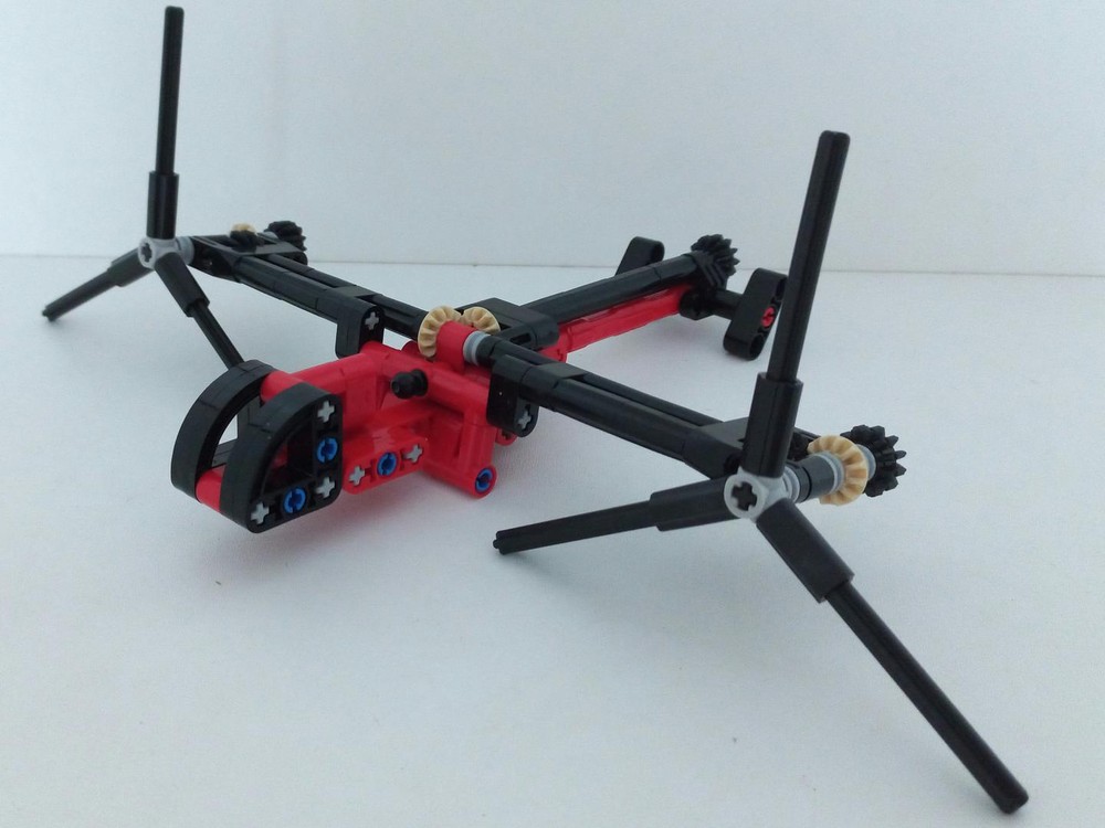 Lego Mini tiltrotor. Мини-конвертоплан