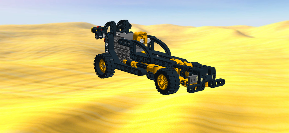 Lego 42088 based Pull back car