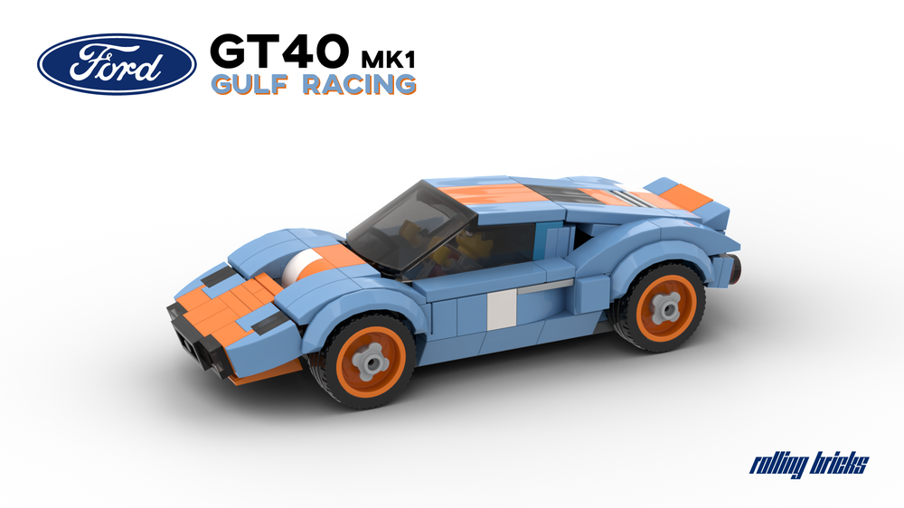 Lego Ford GT40 Mk1 Gulf Racing