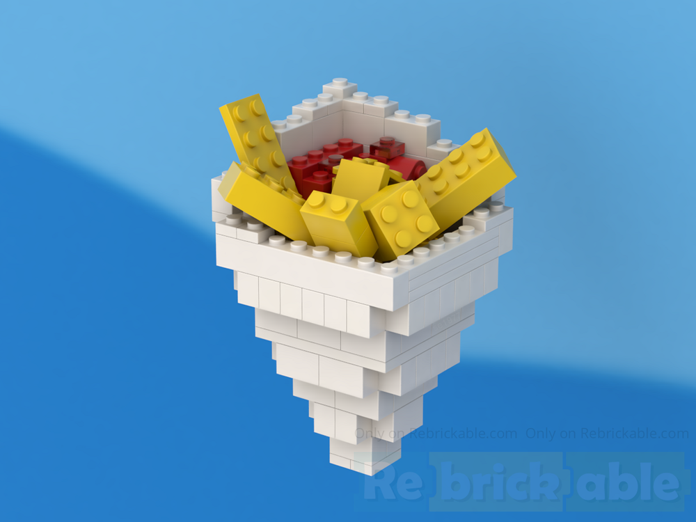 Lego 6380 Belgian fries with ketchup