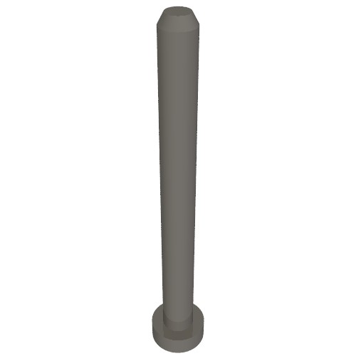 Lego Vehicle Track, Train, Connection/Stacking Pin 4 Stud long for Track Storage / Dark Bluish Gray