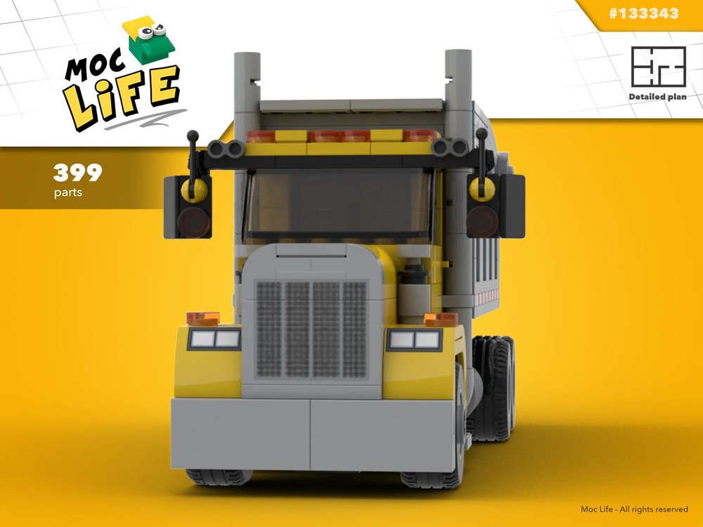 Lego Peterbilt 359 dumper