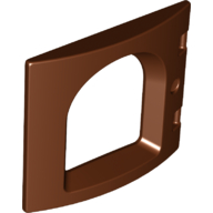 Lego Duplo Door / Window, Castle / Reddish Brown