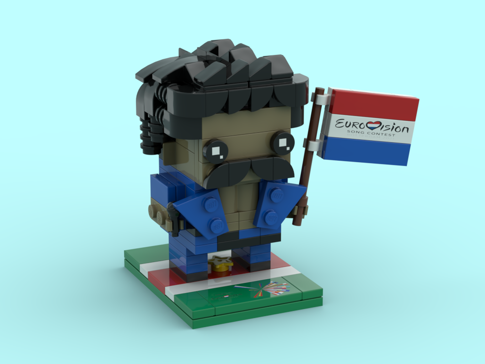 Lego Eurovision Songfestival 2021 - The Netherlands Jeangu Macrooy