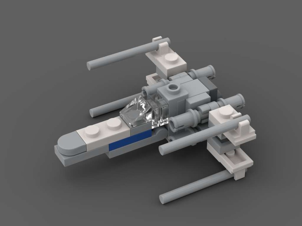 Lego X-Wing Mini Version with moveable wings (43 parts)