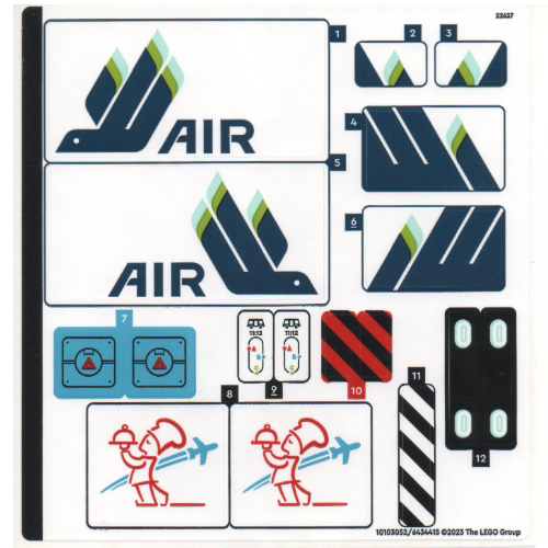 Lego Sticker Sheet for Set 60367-1