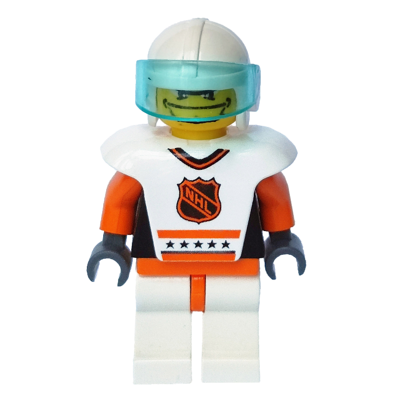Lego Hockey Player White Vest #2