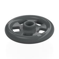 Lego Plate Special, 1 x 1 Stud with 3 x 3 Ring Around / Dark Bluish Gray
