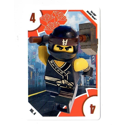 Lego Trading Card, Toys 'R' Us - The LEGO Ninjago Movie - 4 Cole