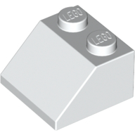 Lego Brick Sloped 45° 2 x 2 / White